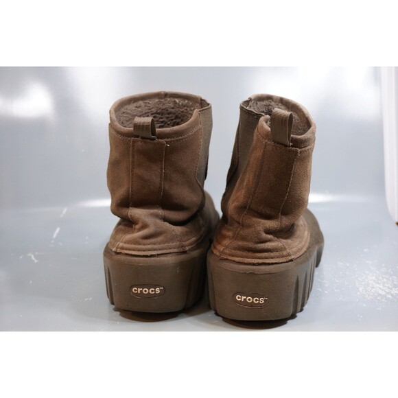 Crocs Boots Ambler Mens Sz 13 Suede Rugged Outdoor Waterproof Ankle Boot Rare main image 6